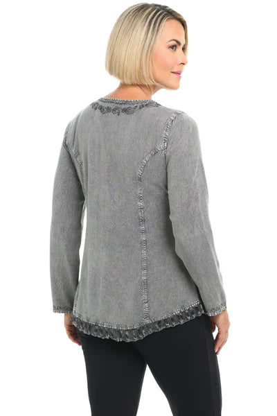 Tippy Top Embroidered Blouse