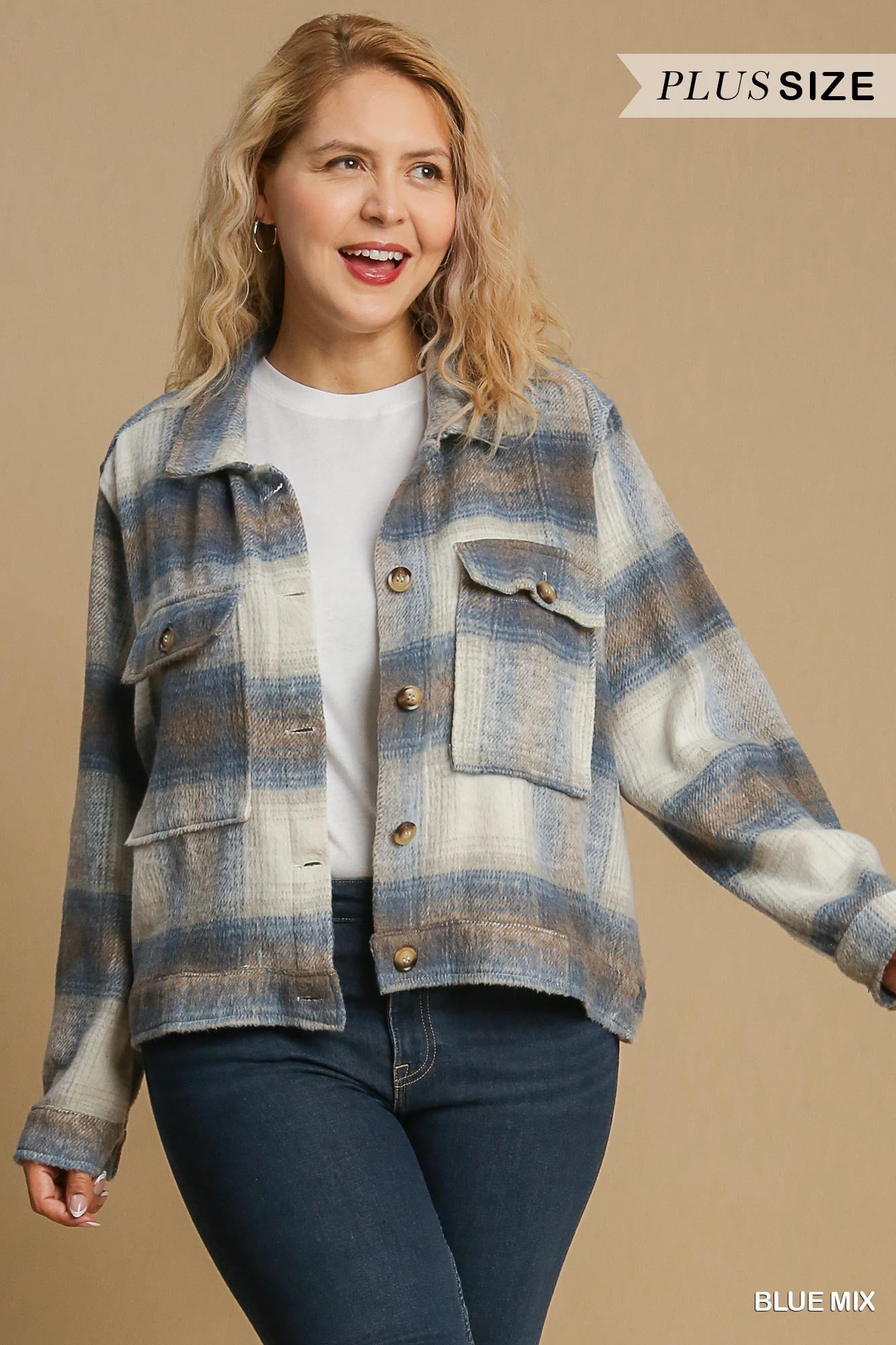 Plaid Cropped Jacket